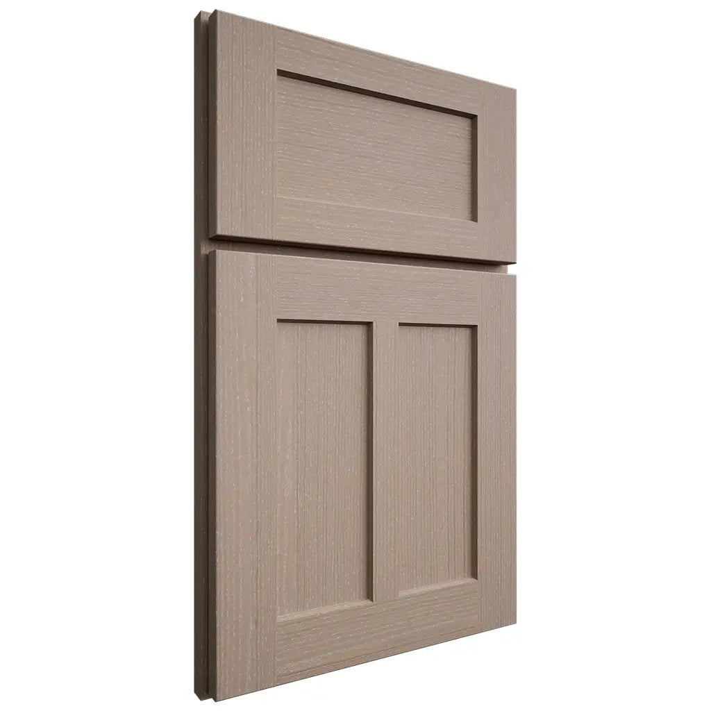 Shiloh Cabinetry Full Overlay Wilmington White Oak Quarter Sawn Whitewash Door