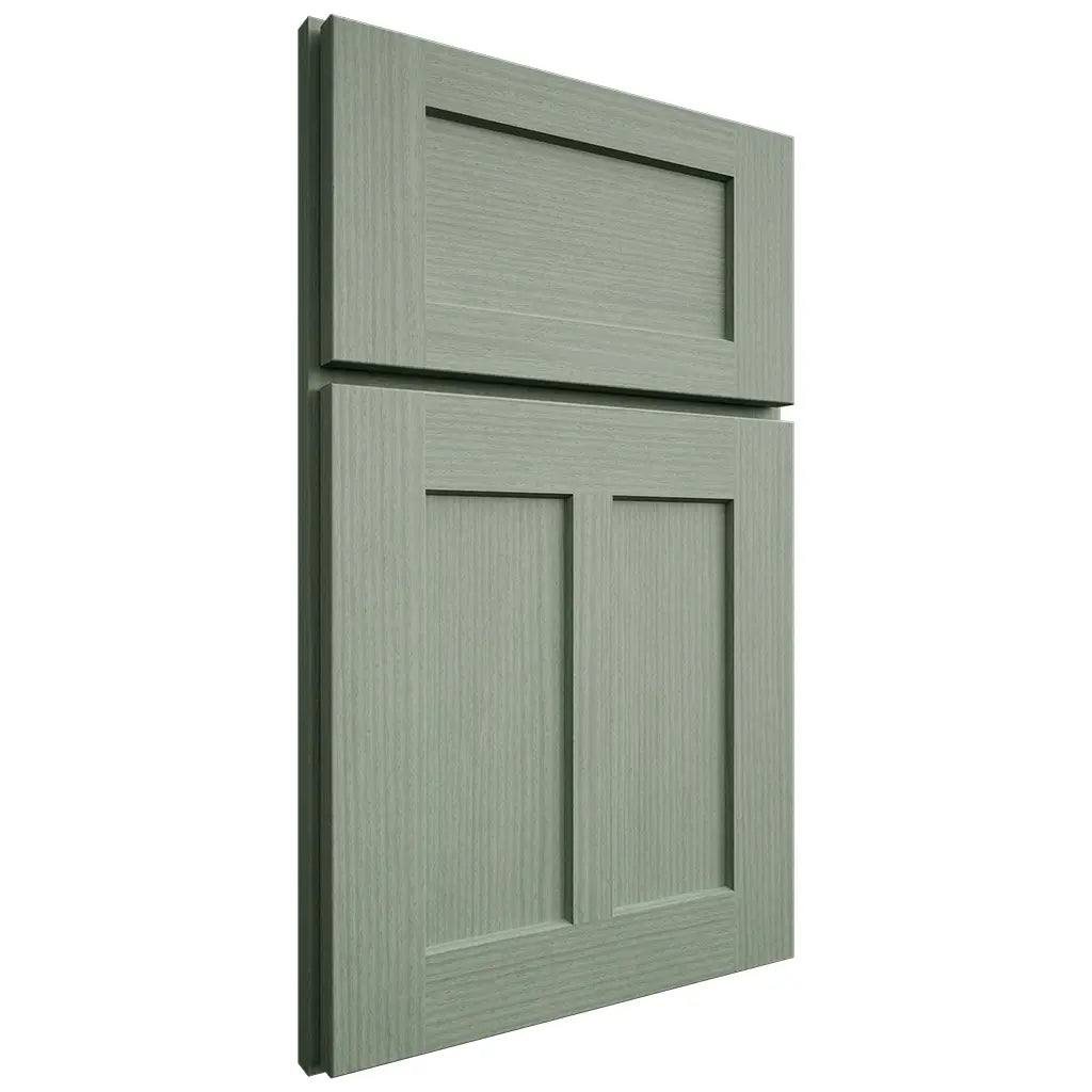 Shiloh Cabinetry Full Overlay Wilmington White Oak Rift Cut Moss Door