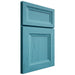 Shiloh Cabinetry Full Overlay Windsor Alder Plain Cut Aqua Door