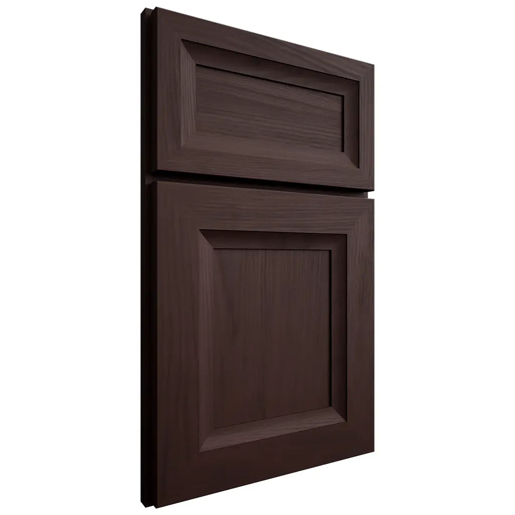 Shiloh Cabinetry Full Overlay Windsor Alder Plain Cut Bistre Door