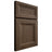Shiloh Cabinetry Full Overlay Windsor Alder Plain Cut Caviar Door