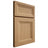 Shiloh Cabinetry Full Overlay Windsor Alder Plain Cut Natural Door