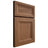 Shiloh Cabinetry Full Overlay Windsor Alder Plain Cut Walnut Door