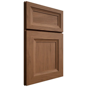 Shiloh Cabinetry Full Overlay Windsor Alder Plain Cut Walnut Door