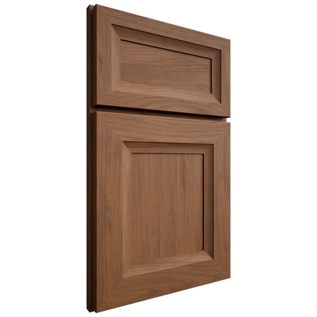 Shiloh Cabinetry Full Overlay Windsor Alder Plain Cut Walnut Door