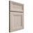 Shiloh Cabinetry Full Overlay Windsor Alder Plain Cut White Sands Door