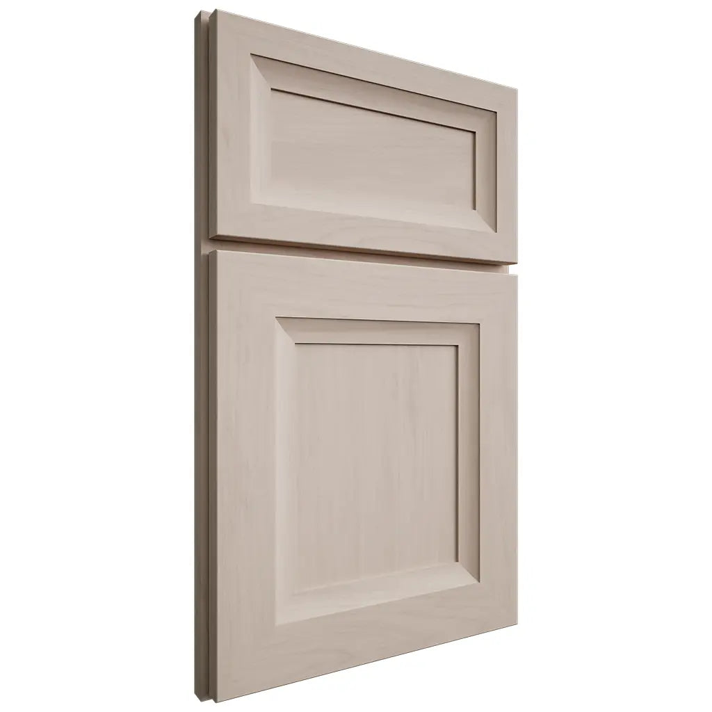 Shiloh Cabinetry Full Overlay Windsor Alder Plain Cut White Sands Door