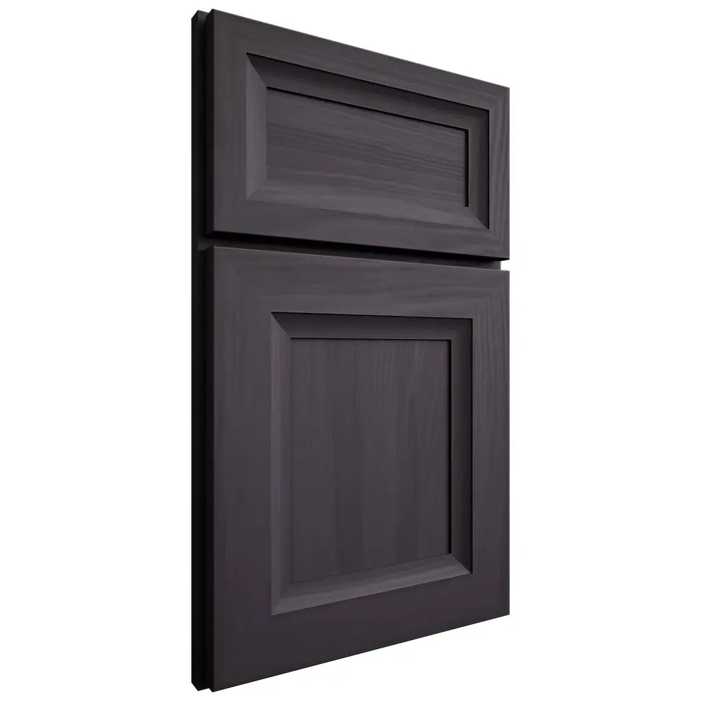 Shiloh Cabinetry Full Overlay Windsor Hickory Plain Cut Harbor Door
