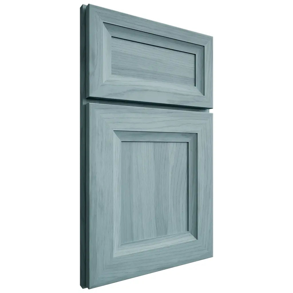 Shiloh Cabinetry Full Overlay Windsor Hickory Plain Cut Sky Door