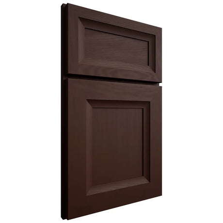 Shiloh Cabinetry Full Overlay Windsor Maple Plain Cut Cocoa Door