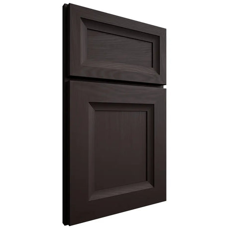 Shiloh Cabinetry Full Overlay Windsor Maple Plain Cut Espresso Door