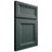 Shiloh Cabinetry Full Overlay Windsor Paintable Billiard Green Door