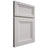 Shiloh Cabinetry Full Overlay Windsor Paintable Mindful Gray Door