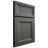 Shiloh Cabinetry Full Overlay Windsor Paintable Pewter Green Door