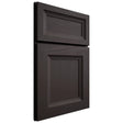 Shiloh Cabinetry Full Overlay Windsor Poplar Plain Cut Carbon Door