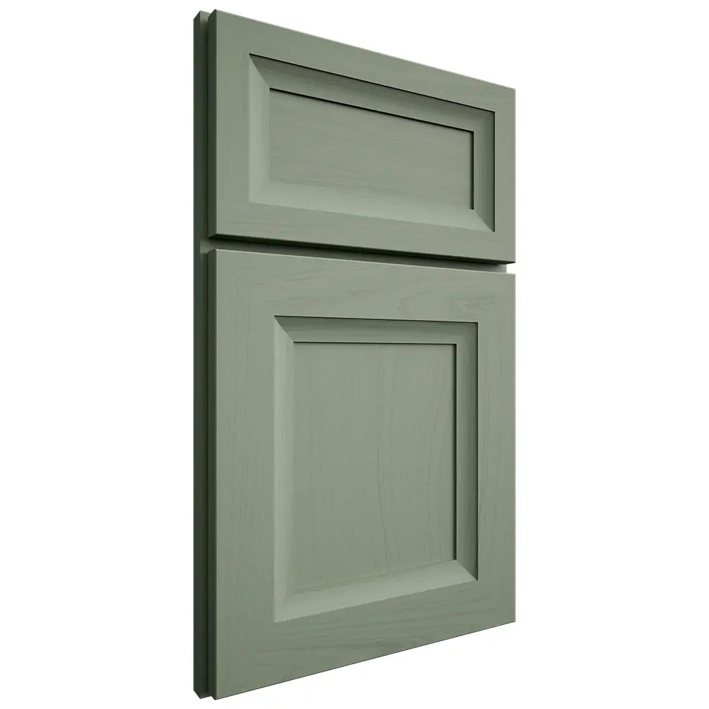 Shiloh Cabinetry Full Overlay Windsor Poplar Plain Cut Moss Door