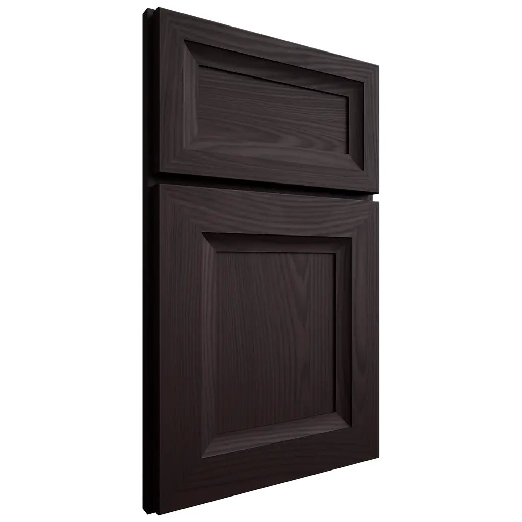 Shiloh Cabinetry Full Overlay Windsor Red Oak Plain Cut Espresso Door