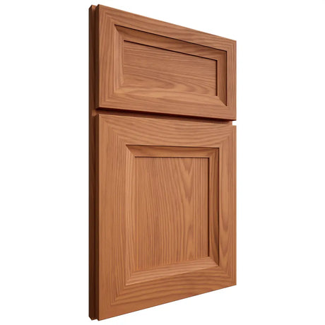 Shiloh Cabinetry Full Overlay Windsor Red Oak Plain Cut Harvest Door