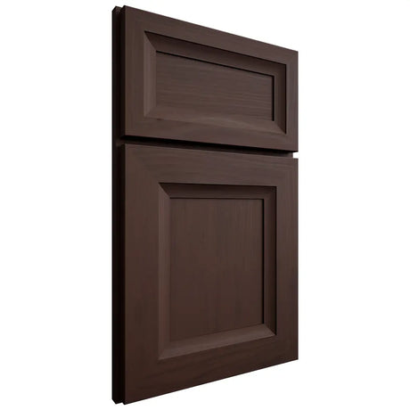 Shiloh Cabinetry Full Overlay Windsor Walnut Plain Cut Bison Door