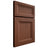 Shiloh Cabinetry Full Overlay Windsor Walnut Plain Cut Rye Door