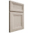 Shiloh Cabinetry Full Overlay Windsor Walnut Plain Cut Seagull Door