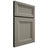 Shiloh Cabinetry Full Overlay Windsor Walnut Plain Cut Thyme Door