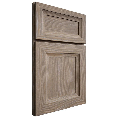 Shiloh Cabinetry Full Overlay Windsor White Oak Plain Cut Almond Door