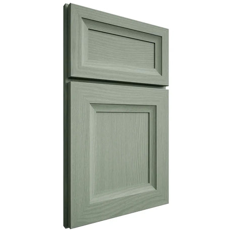 Shiloh Cabinetry Full Overlay Windsor White Oak Plain Cut Moss Door