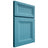 Shiloh Cabinetry Full Overlay Windsor White Oak Quarter Sawn Aqua Door