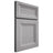 Shiloh Cabinetry Full Overlay Windsor White Oak Quarter Sawn Stratus Door