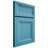 Shiloh Cabinetry Full Overlay Windsor White Oak Rift Cut Aqua Door