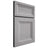 Shiloh Cabinetry Full Overlay Windsor White Oak Rift Cut Stratus Door