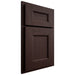 Shiloh Cabinetry Partial Overlay Aspen Alder Plain Cut Bistre Door