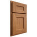 Shiloh Cabinetry Partial Overlay Aspen Alder Plain Cut Caramel Door