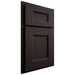 Shiloh Cabinetry Partial Overlay Aspen Alder Plain Cut Espresso Door