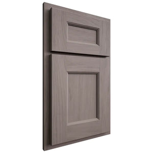 Shiloh Cabinetry Partial Overlay Aspen Alder Plain Cut Stonehenge Door