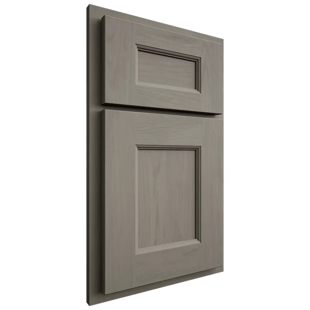 Shiloh Cabinetry Partial Overlay Aspen Alder Plain Cut Thyme Door