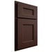 Shiloh Cabinetry Partial Overlay Aspen Alder Plain Cut Umber Door