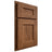 Shiloh Cabinetry Partial Overlay Aspen Cherry Plain Cut Carob Door