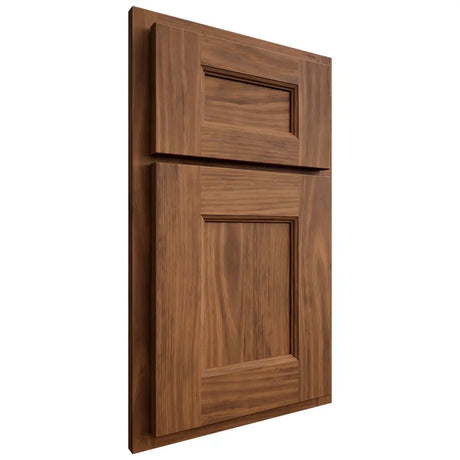 Shiloh Cabinetry Partial Overlay Aspen Cherry Plain Cut Carob Door