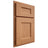 Shiloh Cabinetry Partial Overlay Aspen Cherry Plain Cut Natural Door