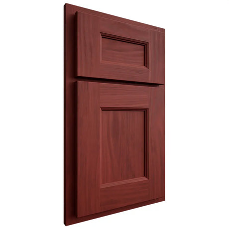 Shiloh Cabinetry Partial Overlay Aspen Cherry Plain Cut Red Door