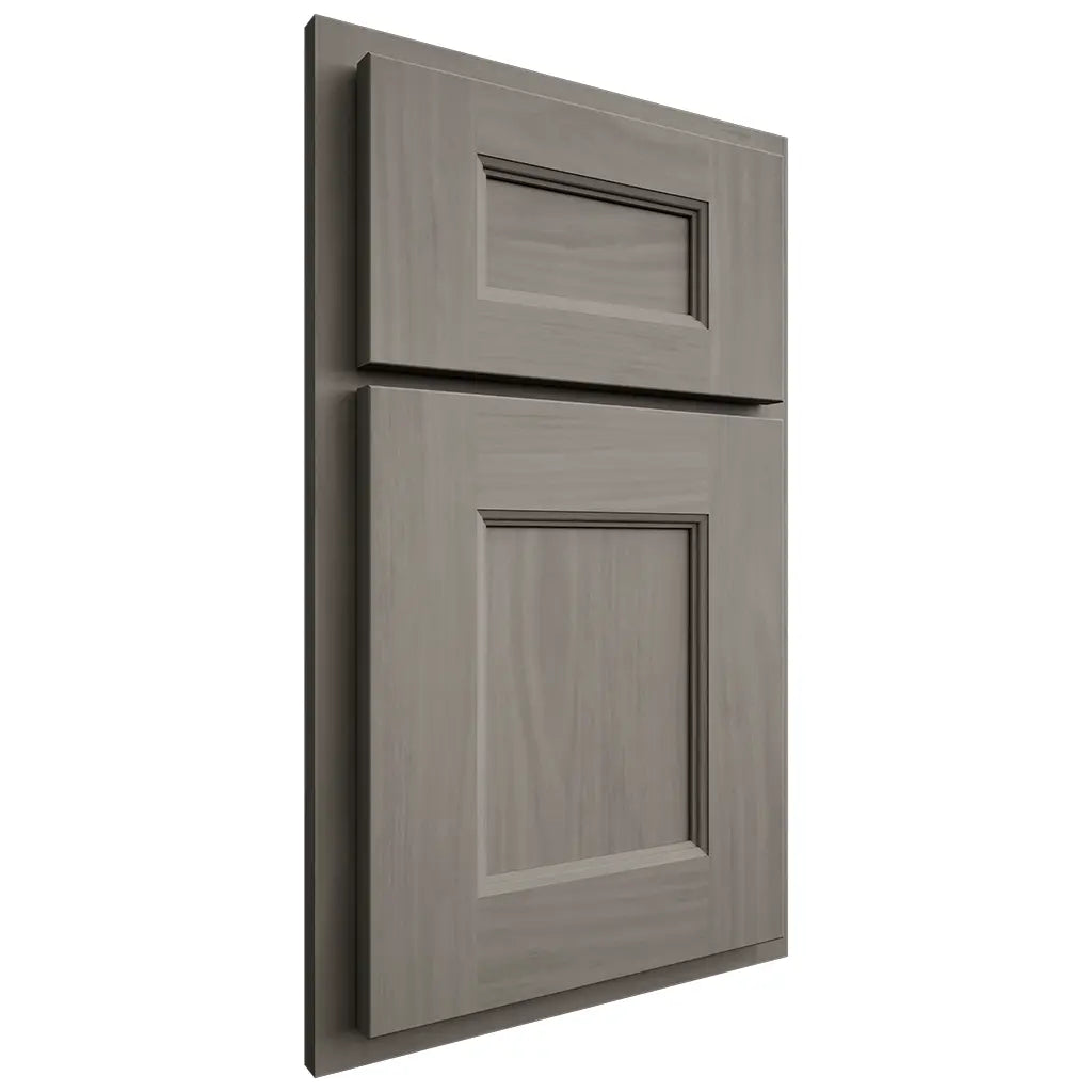 Shiloh Cabinetry Partial Overlay Aspen Cherry Plain Cut Thyme Door