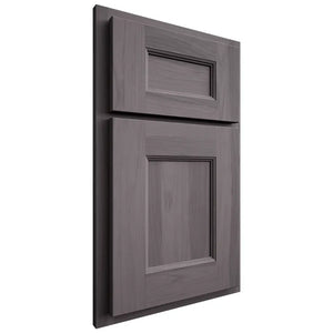 Shiloh Cabinetry Partial Overlay Aspen Hickory Plain Cut Cadet Door