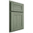 Shiloh Cabinetry Partial Overlay Aspen Hickory Plain Cut Moss Door