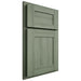 Shiloh Cabinetry Partial Overlay Aspen Hickory Plain Cut Moss Door