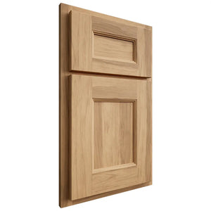 Shiloh Cabinetry Partial Overlay Aspen Hickory Plain Cut Natural Door