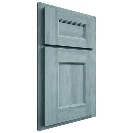 Shiloh Cabinetry Partial Overlay Aspen Hickory Plain Cut Sky Door