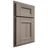 Shiloh Cabinetry Partial Overlay Aspen Hickory Plain Cut Sterling Door