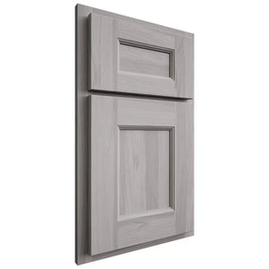 Shiloh Cabinetry Partial Overlay Aspen Hickory Plain Cut Stratus Door